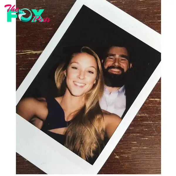 Kylie and Jason Kelce polaroid.