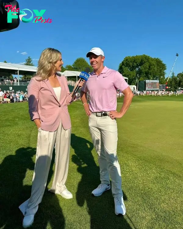 amanda balionis interviewing rory mcilroy