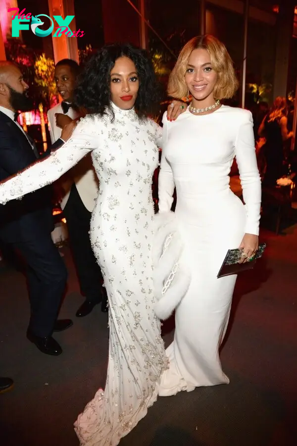 Solange and Beyonce 