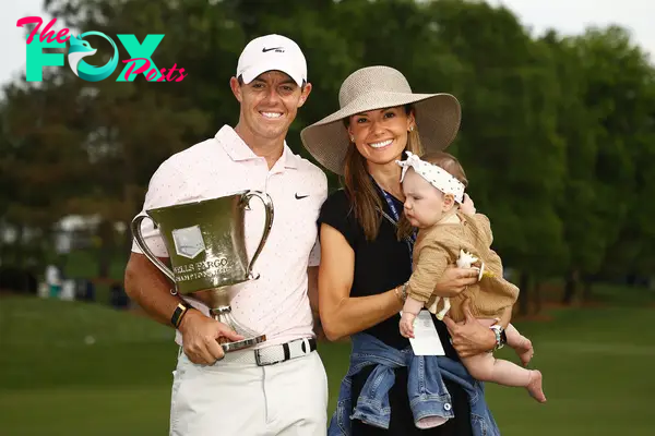 rory mcilroy, his wife erica and their daughter poppy