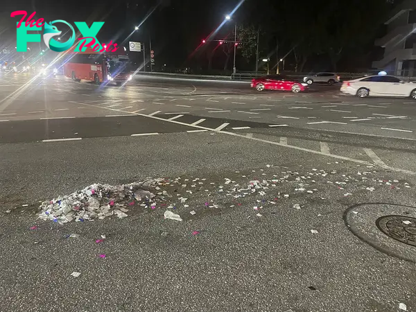 This photo provided by South Korea Defense Ministry, shows trash from a balloon presumably sent by North Korea, in Seoul, South Korea, Wednesday, May 29, 2024.