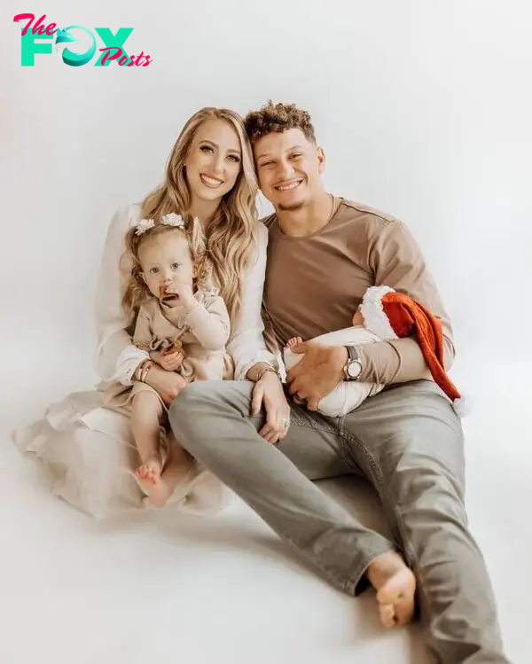 Brittany and Patrick Mahomes family photo