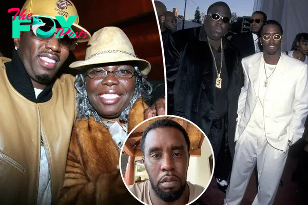 Notorious B.I.G.'s mom split image with Sean 'Diddy' Combs.