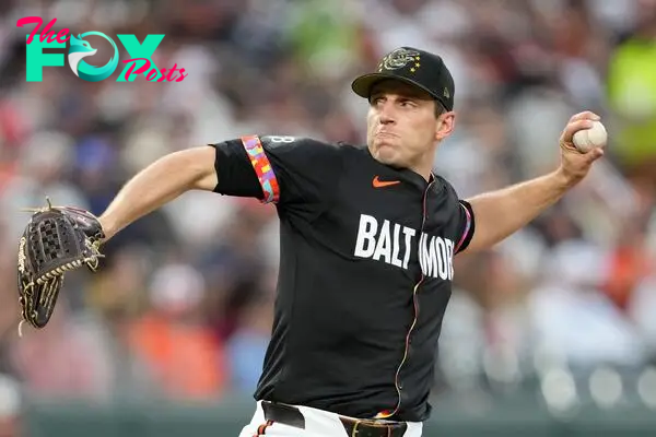 BALTIMORE, MARYLAND - MAY 17: John Means #47 of the Baltimore Orioles pitches in the third inning during a baseball game against the Seattle Mariners at Oriole Park at Camden Yards on May 17, 2024 in Baltimore, Maryland.   Mitchell Layton/Getty Images/AFP (Photo by Mitchell Layton / GETTY IMAGES NORTH AMERICA / Getty Images via AFP)