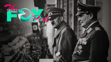 A photograph of Hitler that appears in a new Netflix docuseries on World War II and the rise of the Nazi party