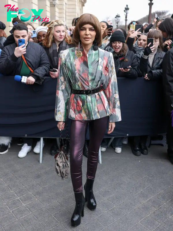 Lisa Rinna attends the Vivienne Westwood Womenswear Fall Winter 2023-2024 show as part of Paris Fashion Week on March 04, 2023 in Paris, France. 