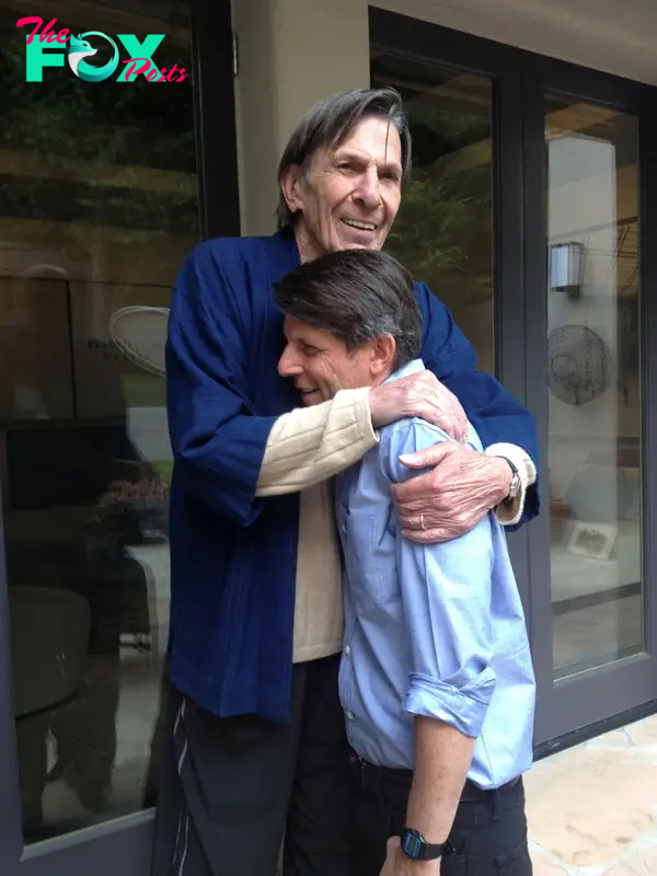 Leonard Nimoy and his son, Adam.