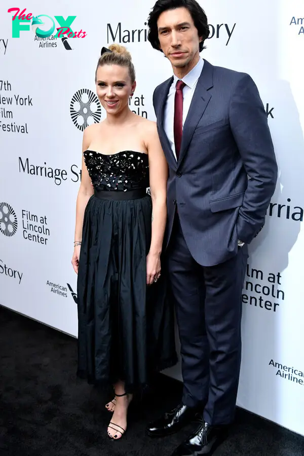 Scarlett Johansson, Adam Driver, Marriage Story, New York Film Festival, PVC Heels