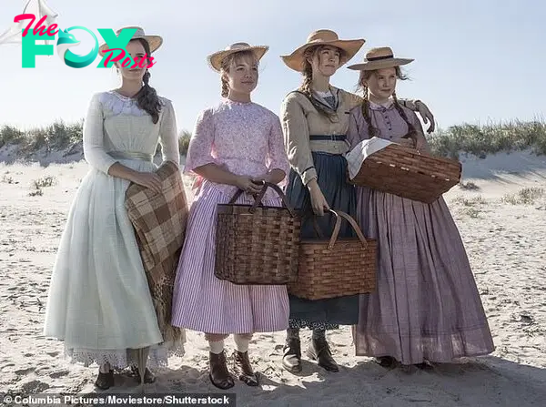 Throwback: She last appeared on screen in 2019's Little Women which was directed by Barbie's Greta Gerwig (L-R) Emma Watson, Florence Pugh, Saoirse Ronan, Eliza Scanlen