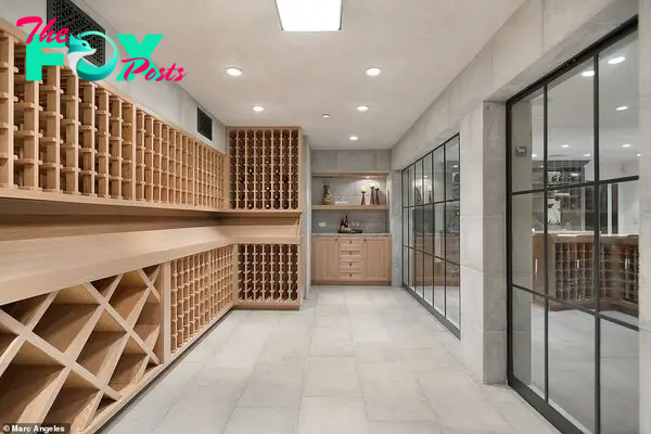 The wine cellar is large enough to fit aмple Ƅottles for the coмedian's personal stash or for entertaining and throwing huge parties