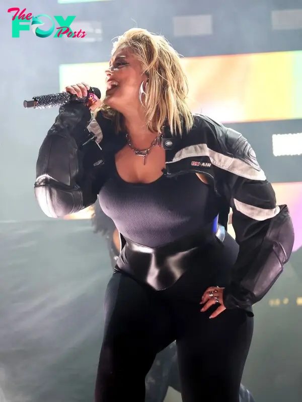 Bebe Rexha on stage in California. 