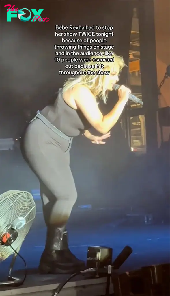 Bebe Rexha performing in Green Bay, Wisconsin.