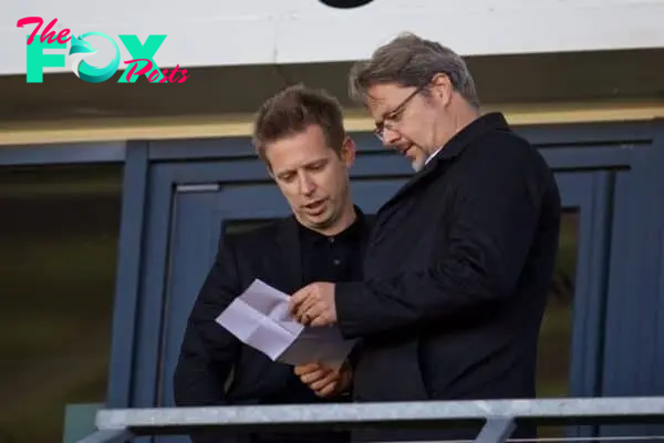 ST HELENS, ENGLAND - Wednesday, October 2, 2019: Liverpool's Director of Football Michael Edwards during the UEFA Youth League Group E match between Liverpool FC Under-19's and FC Salzburg Under-19's at Langtree Park. (Pic by David Rawcliffe/Propaganda)