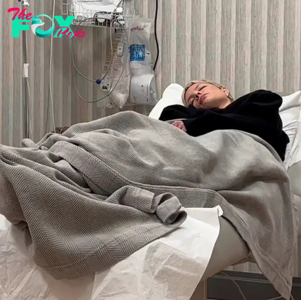 Halsey in the hospital.