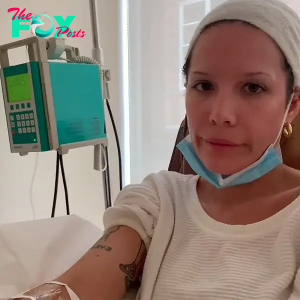 Halsey in the hospital.