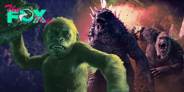 Suko, Godzilla and King Kong from Godzilla x Kong