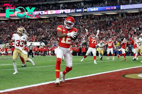 The 26-year-old wide receiver, who caught the game-winning touchdown in overtime during Super Bowl LVIII, is back with the Chiefs after entering free agency.
