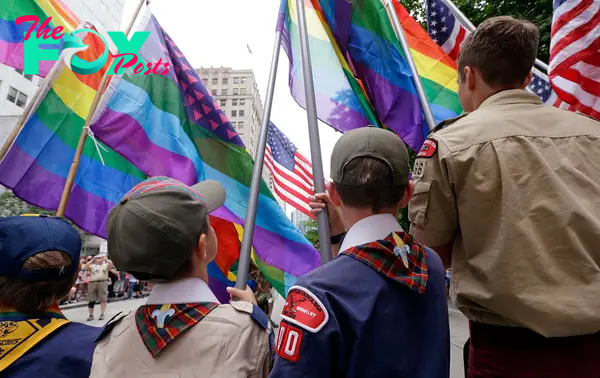 Boy scouts pride parade