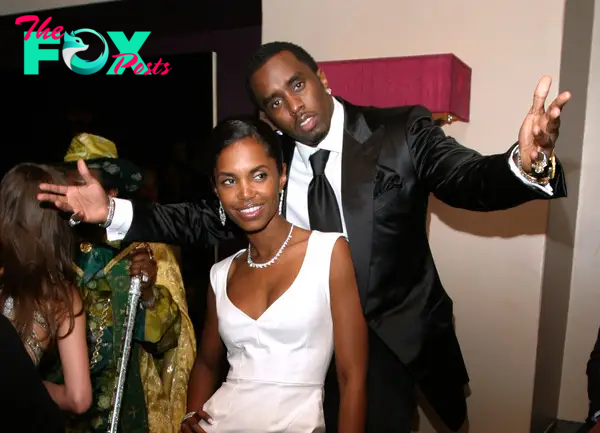 Kim Porter and Sean "Diddy" Combs.