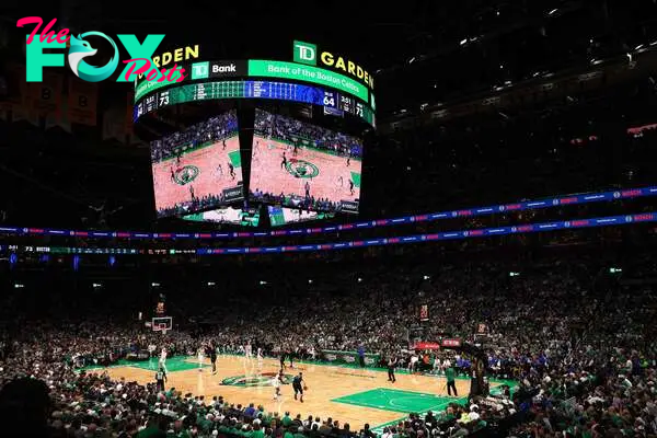 A general view during the third quarter between the Dallas Mavericks and the Boston Celtics in Game One of the 2024 NBA Finals at TD Garden