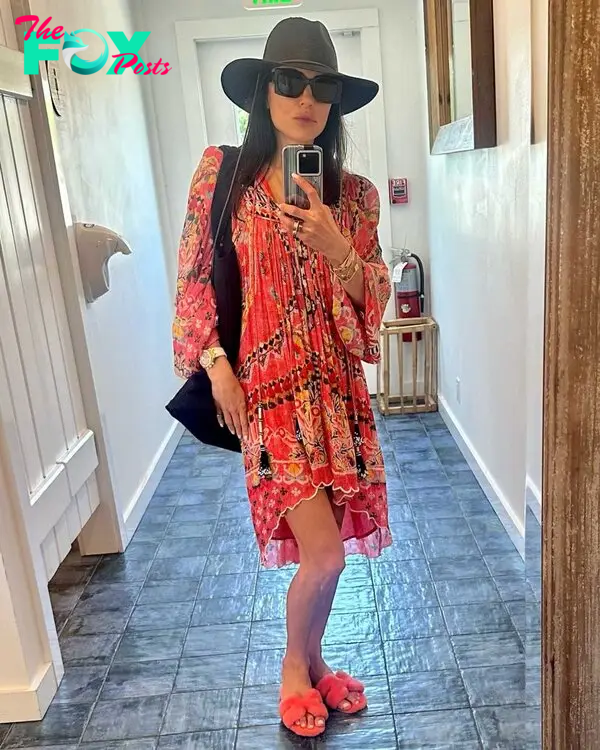 Bethenny Frankel in a selfie in the Hamptons. 