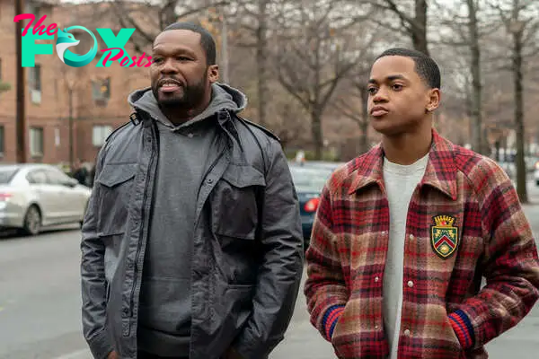 Michael Rainey Jr. and 50 Cent in "Power."