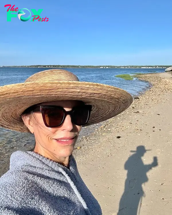 Bethenny Frankel in a beach selfie in the Hamptons. 