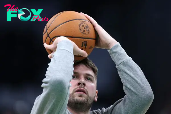 Luka Doncic #77 of the Dallas Mavericks 