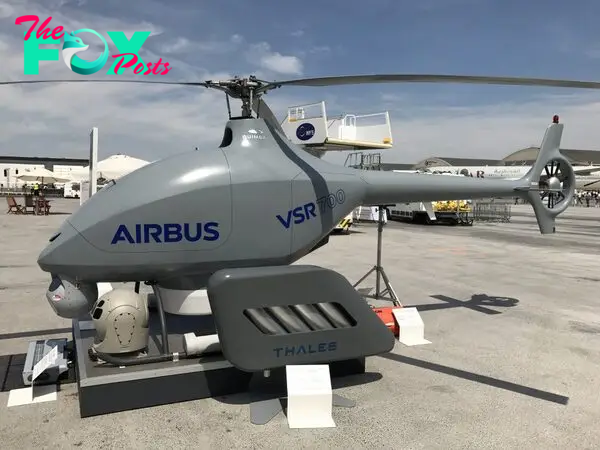 Saab V-150 Skeldar VTOL UAV Helicopter Mahogany Wood Model Large New ...