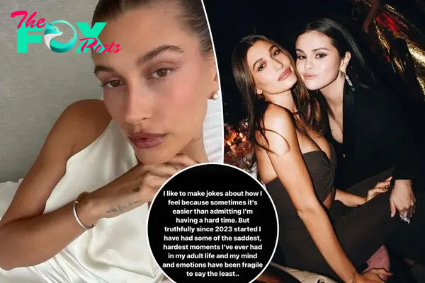 Hailey Bieber has revealed that she's faced "some of the saddest, hardest moments" of her adult life since the start of 2023.