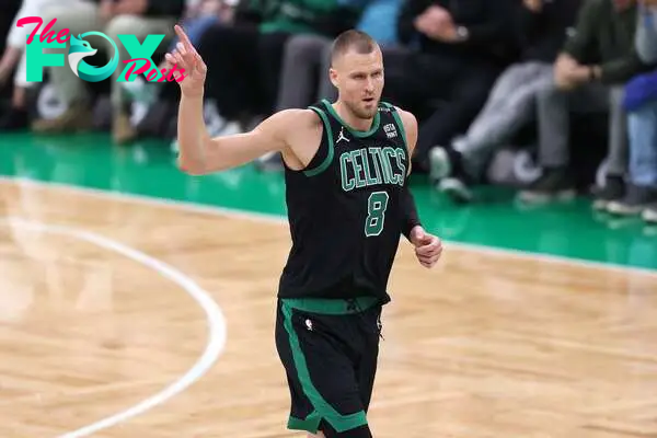 The Latvian center performed superbly for the Celtics in two wins against the Mavs but missed Game 3 with a rare injury.