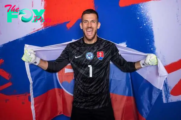 Martin Dubravka of Slovakia poses for a portrait during the Slovakia Portrait session ahead of the UEFA EURO 2024 Germany on June 12, 2024 in Mainz...