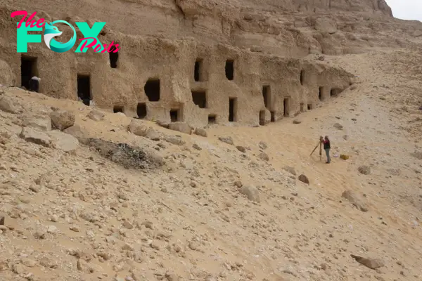 The rock tombs were discovered in ancient Egypt