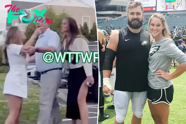 Kylie Kelce and Jason Kelce