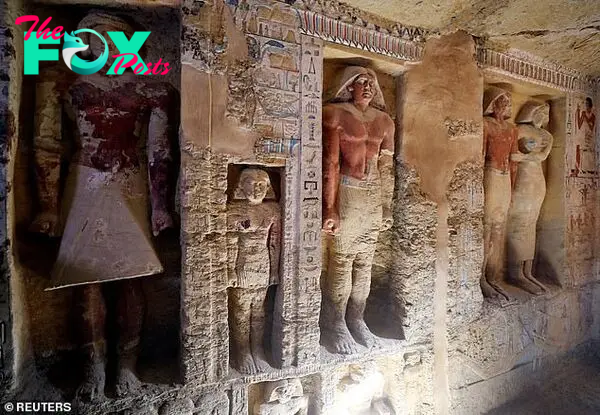 The Saqqara necropolis south of Cairo is home to the famous Djoser pyramid, a more than 4,600-year-old construction which dominates the site and was the country's first stone monument