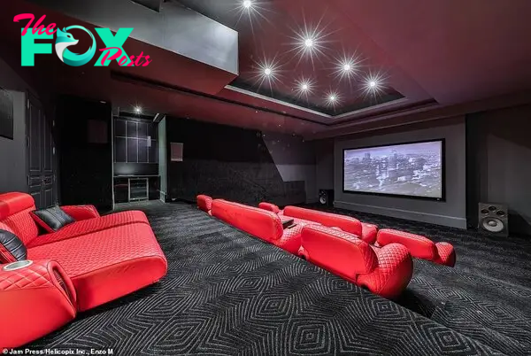 The one-of-a-kind property also Ƅoasts a cineмa which has rows of theater seating мade out of official LaмƄorghini leather