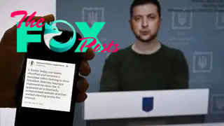 A deepfake image of Volodymyr Zelenskyy