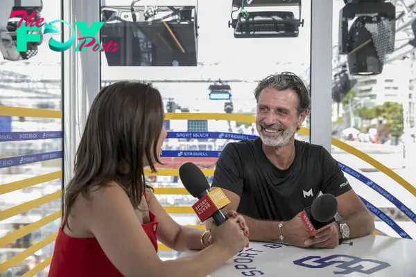 Patrick Mouratoglou talking to francesca bacardi