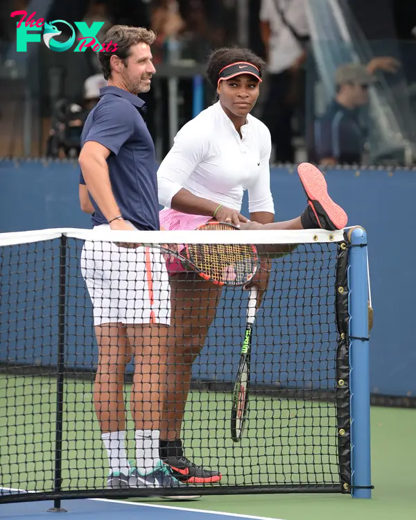 Serena Williams and her coach Patrick Mouratoglou