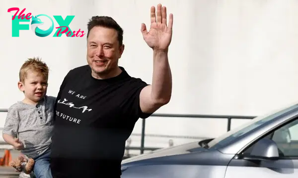 Elon Musk and son