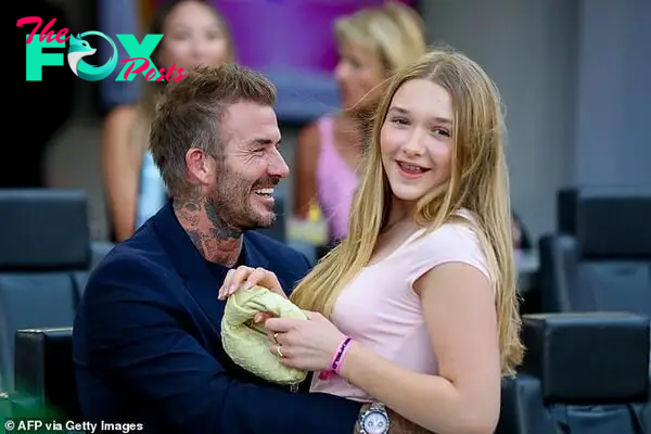 David Beckham shared a sweet moment with his daughter Harper on Saturday, as he brought her along to see Inter Miami play St. Louis in Fort Lauderdale