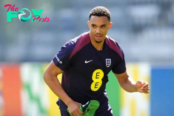 England's Trent Alexander-Arnold during a training session at the Ernst-Abbe-Sportfeld in Jena, Germany. Picture date: Tuesday June 11, 2024.