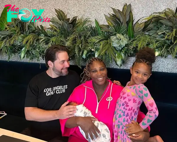 Alexis Ohanian Sr., Serena Williams  and Alexis Olympia Ohanian, Jr. 