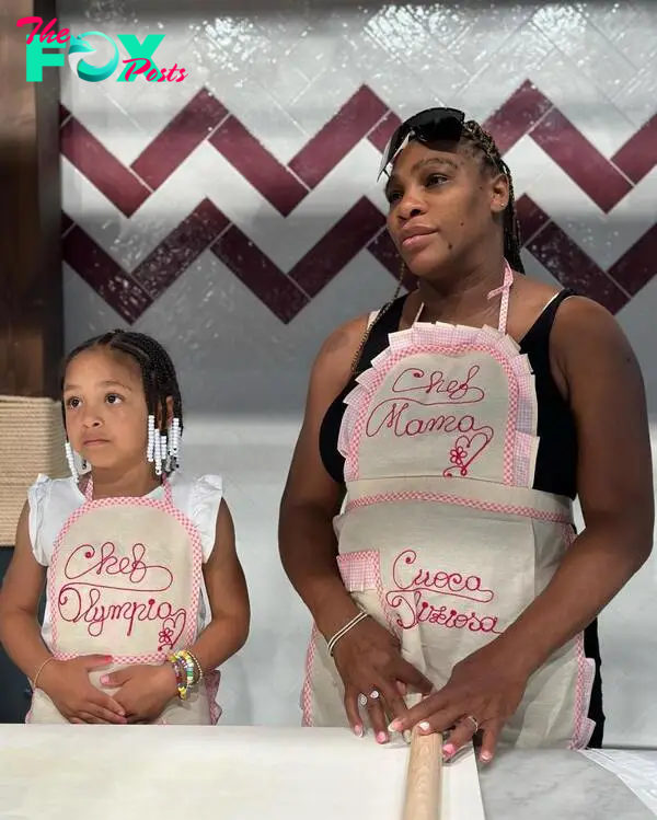 Serena Williams and Olympia Ohanian