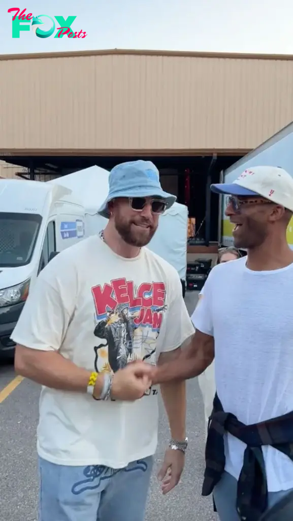 Travis Kelce and Matt James. 