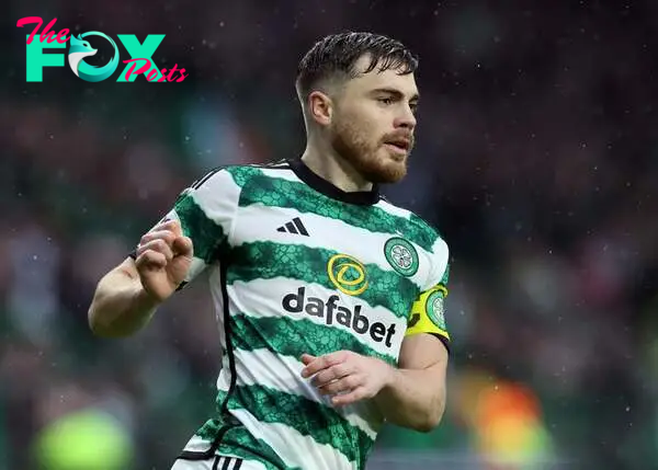 James Forrest of Celtic is seen during the Cinch Scottish Premiership match between Celtic FC and St. Johnstone FC at Celtic Park Stadium on March ...