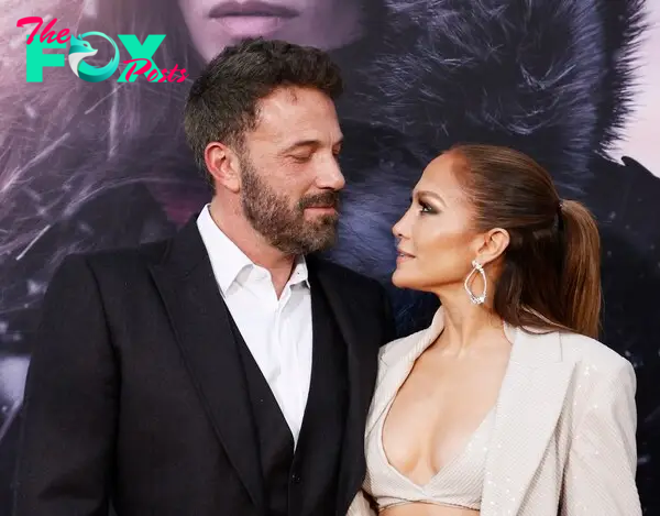 Ben Affleck and Jennifer Lopez on a red carpet together