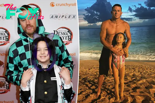 Channing Tatum makes rare red carpet appearance with daughter Everly, 10, at anime premiere