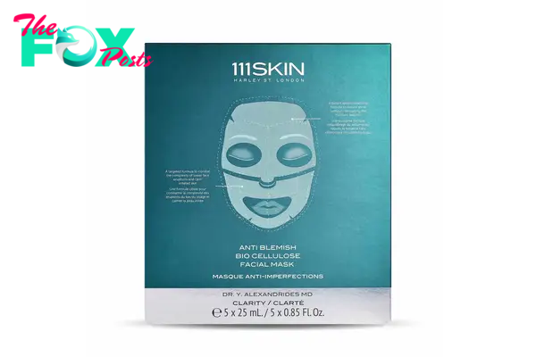 A blue face mask box