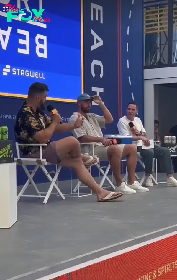 Travis and Jason Kelce at the Cannes Lion Festival.